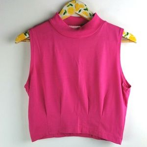 Vintage Pink Crop Top Sz L